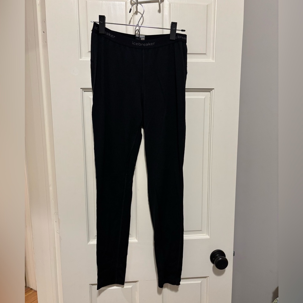 Icebreaker Merino 200 Base Layer Black Size L Women’s Leggings thermal bottoms